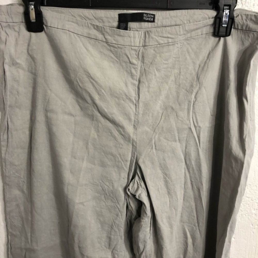 Eileen Fisher Lightweight Gray Relaxed Fit Pants 16 - Picture 4 of 6